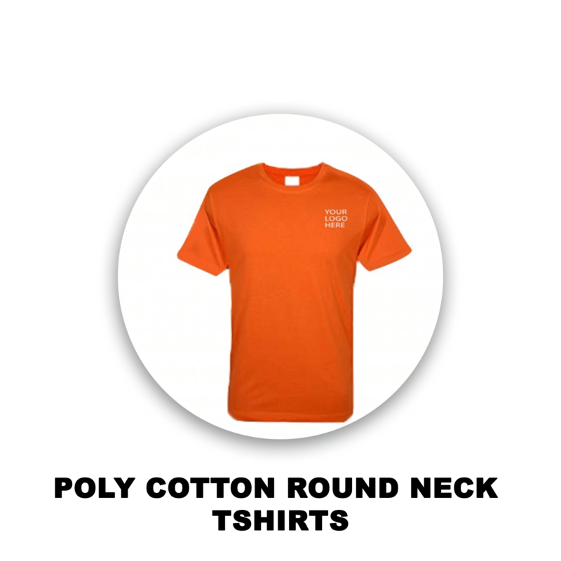Bulk order Round Neck Polycotton T-Shirt
